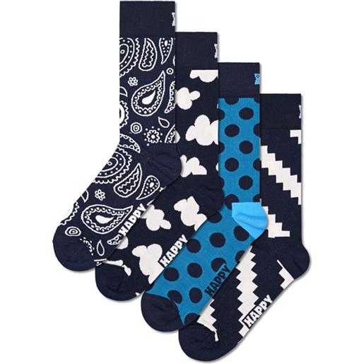 HAPPY SOCKS 4-pack moody blues socks gift set 6500