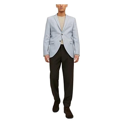 JACK & JONES jprfranco check blazer giacca, grigio chiaro mélange/a quadri: super slim fit, 50 uomo