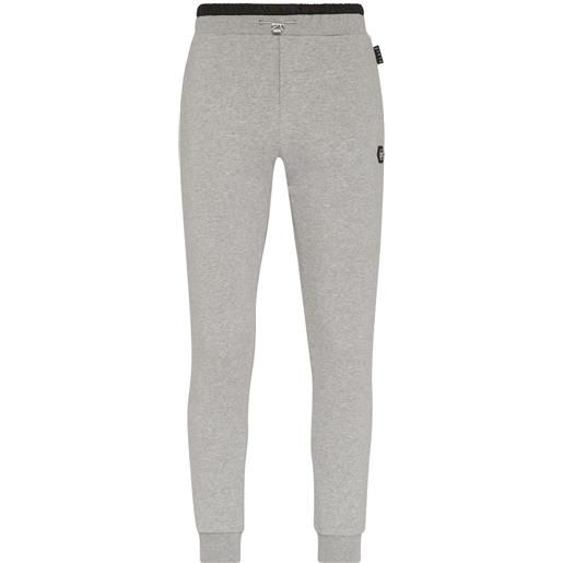 Philipp Plein pantaloni sportivi con coulisse - grigio