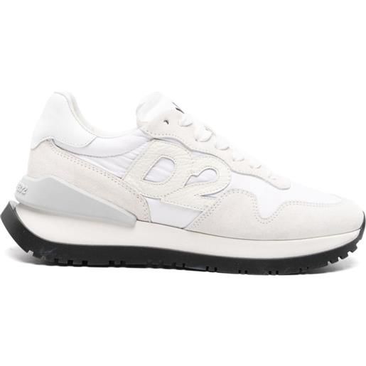 Dsquared2 sneakers con applicazione - bianco
