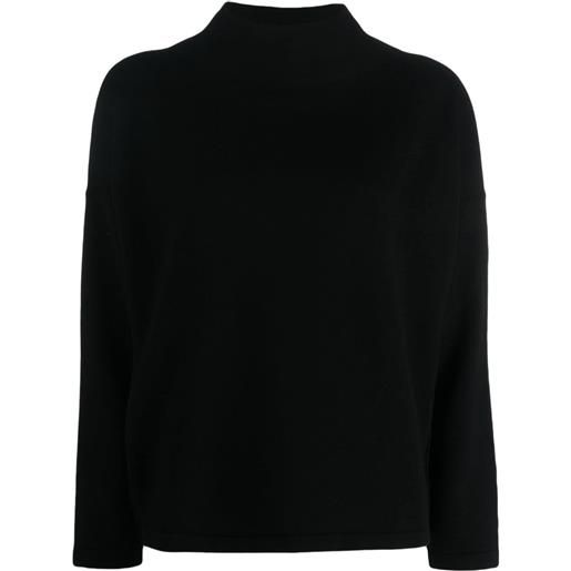 Gentry Portofino maglione con collo rialzato - nero