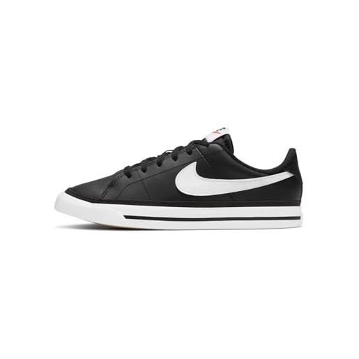 Nike court legacy, scarpe da ginnastica bambino, nero (black/white-gum light brown), 38 eu
