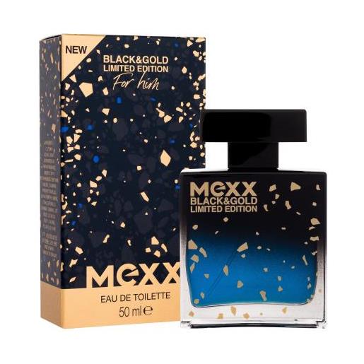Mexx black & gold limited edition 50 ml eau de toilette per uomo