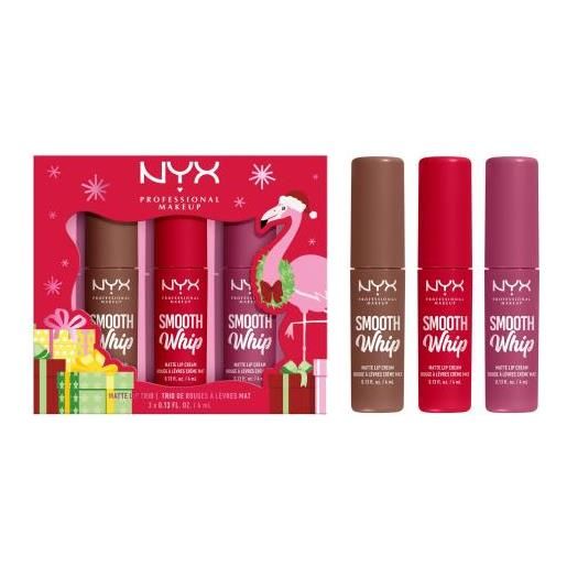 NYX Professional Makeup fa la la l. A. Land smooth whip matte lip cream trio cofanetti rossetto smooth whip matte lip cream 3 x 4 ml