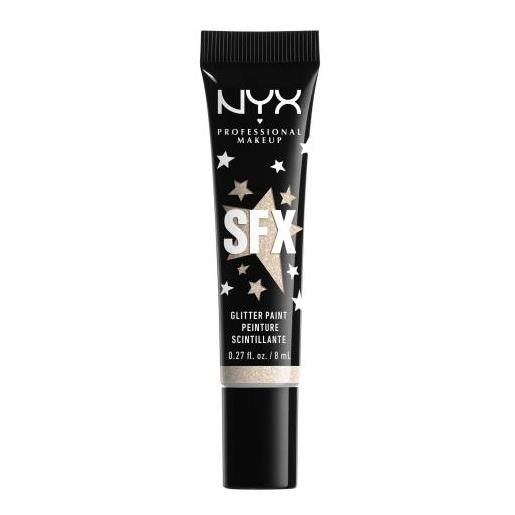 NYX Professional Makeup sfx glitter paint vernice glitterata per occhi e viso 8 ml tonalità 02 broomstick baddie
