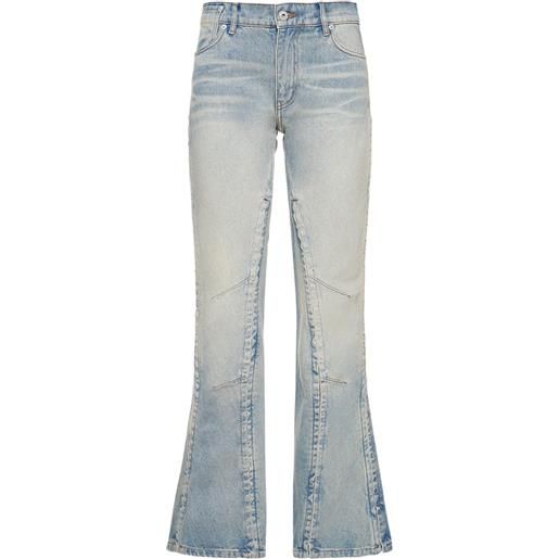 Y/PROJECT jeans vita bassa in denim / gancini