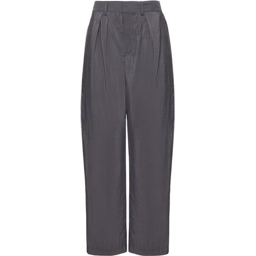 LEMAIRE pantaloni larghi in cotone con pinces