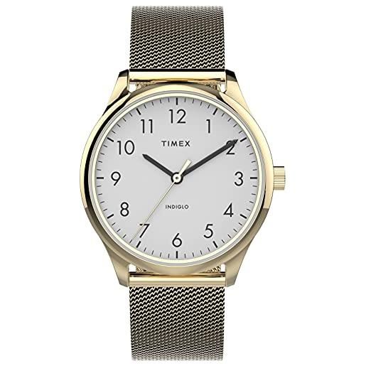Timex orologio analogueico quarzo donna con cinturino in acciaio inox tw2v26800