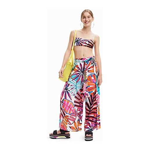 Desigual pant_puerto escondido set bikini, bianco, xxl donna