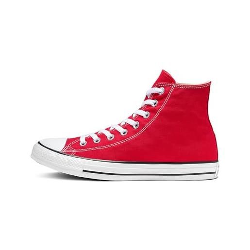 Converse all star hi canvas, sneakers unisex adulto, rosso (varsity red), 46 eu
