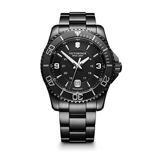 Victorinox uomo maverick black edition - orologio in acciaio inossidabile al quarzo analogico fabbricato in svizzera 241798
