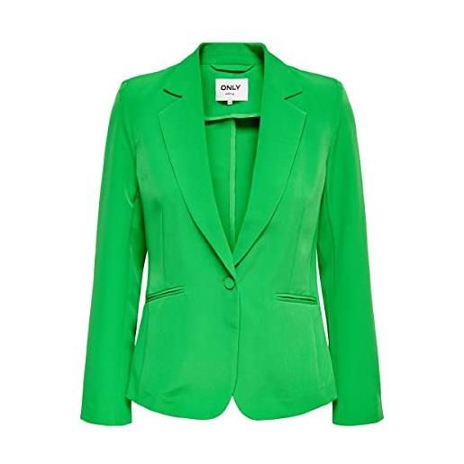 Only giacca tinta unita, slim fit, chiusura un bottone verde