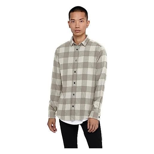 Only & sons onsgudmund ls checked shirt noos camicia, monks robe, s uomo