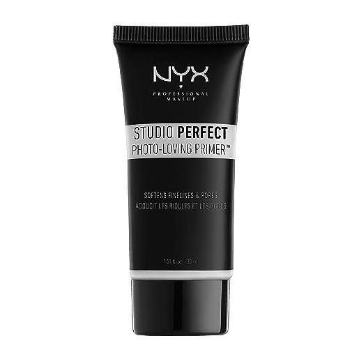Nyx professional makeup studio perfect primer - base per makeup, incarnato uniforme, minimizza l'aspetto delle rughe sottili e dei pori dilatati