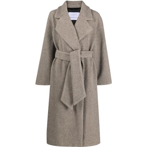 Harris Wharf London cappotto con cintura - toni neutri