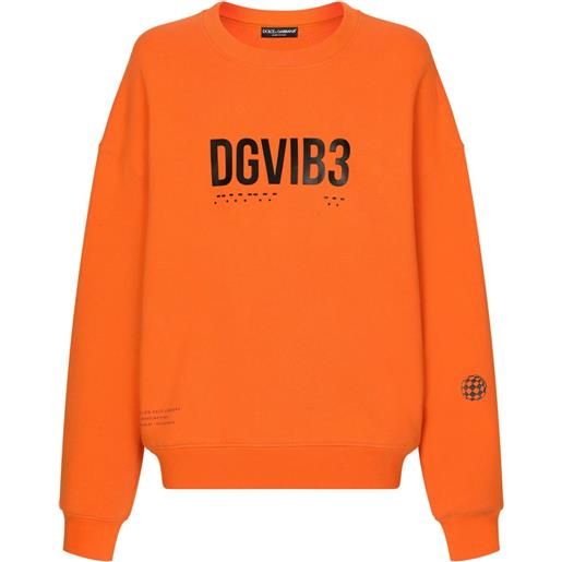 Dolce & Gabbana DGVIB3 felpa con cappuccio - arancione