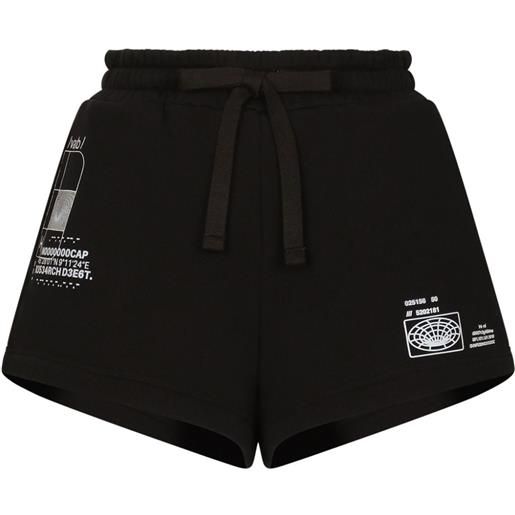 Dolce & Gabbana DGVIB3 shorts con stampa - nero