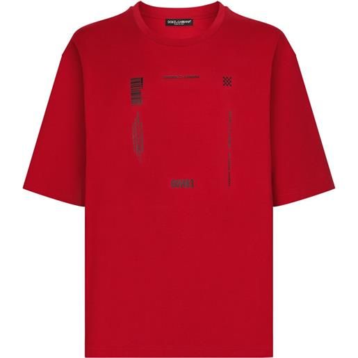 Dolce & Gabbana DGVIB3 t-shirt con stampa - rosso