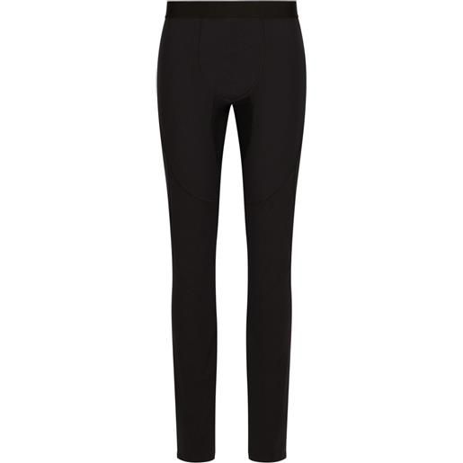 Dolce & Gabbana DGVIB3 leggings con vita elasticizzata - nero