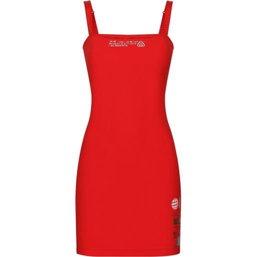 Dolce & Gabbana DGVIB3 abito corto con scollo quadrato - rosso