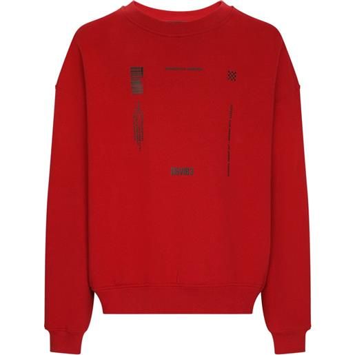 Dolce & Gabbana DGVIB3 maglione con stampa - rosso