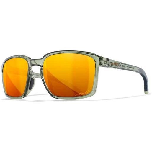 Wiley X alfa polarized sunglasses oro uomo