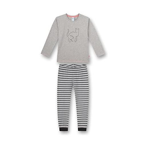 Sanetta schlafanzug lang grau pigiamino per bambino e neonato, stone mel, 140 cm (pacco da 2)