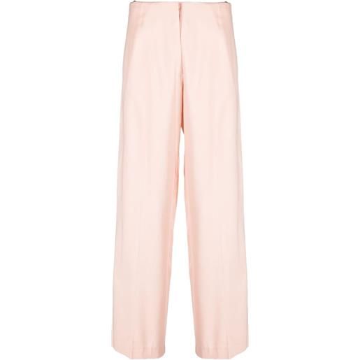Forte Forte pantaloni dritti con strass - rosa