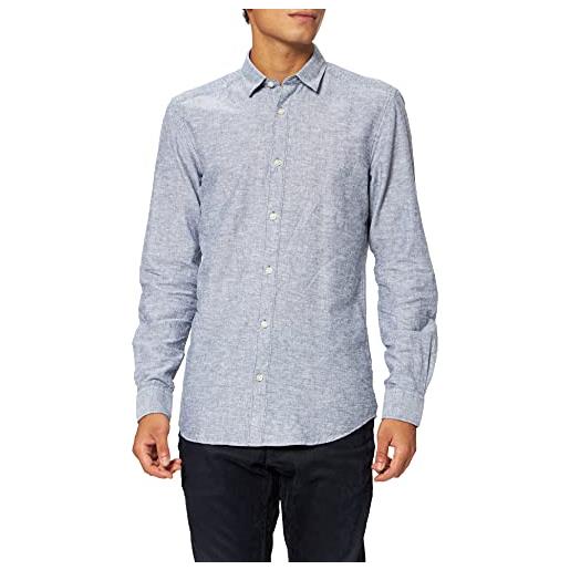 Only & Sons only&sons onscaiden life ls solid linen shirt noos camicia, abito blues, xl uomo