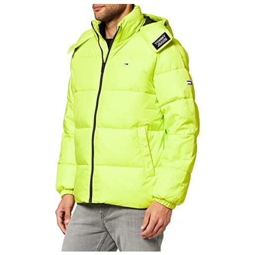 Tommy Jeans tjm essential poly jacket giacca, neo lime, s uomo