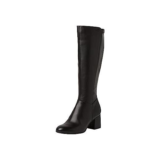 Tamaris 8-85501-41, stivali ad altezza ginocchio donna, nero (black suede), 41 eu larga