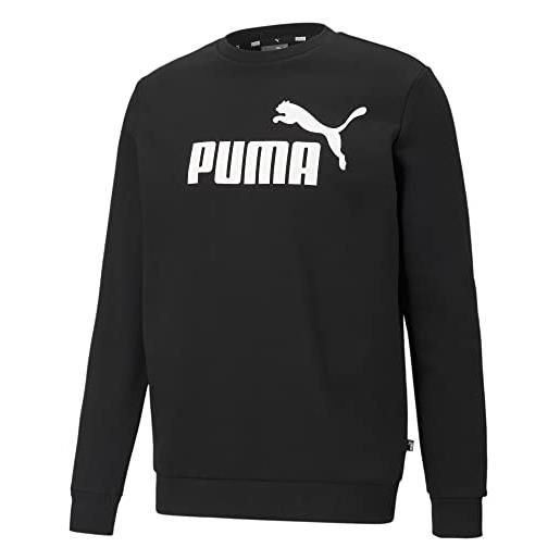 PUMA pumhb|#puma ess big logo crew tr, felpa men's, puma black, m