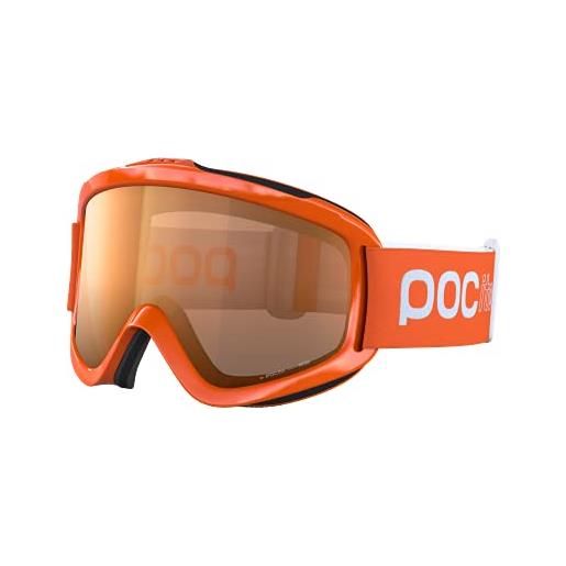 POC pocito iris, maschere da sci unisex-bambini e ragazzi, fluorescent orange, taglia unica