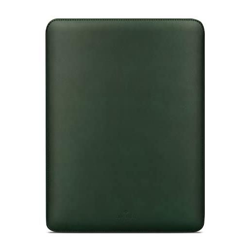 Comfyable custodia per laptop da 15 pollici, compatibile con mac. Book air 15 m2 pro/max 2023 a2941, custodia in ecopelle, verde sequoia