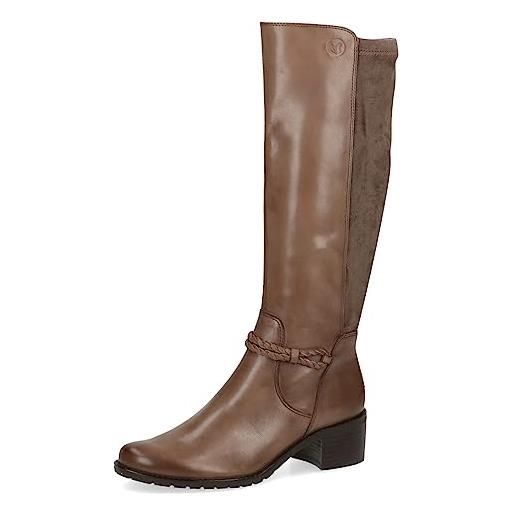 CAPRICE 9-25508-41, stivali con tacco donna, nero (black comb), 38.5 eu