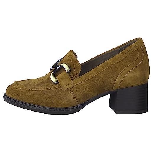 Tamaris 8-84309-41, scarpe con tacco donna, marrone (camel suede), 41 eu larga