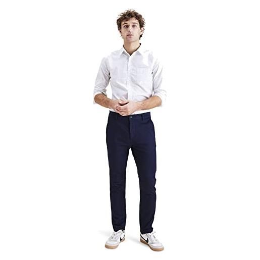 Dockers original chino skinny, pantaloni uomo, navy blazer, 32w / 30l