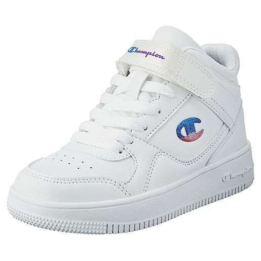 Champion rebound vintage mid g ps, sneakers bambine e ragazze, nero kk001, 28.5 eu