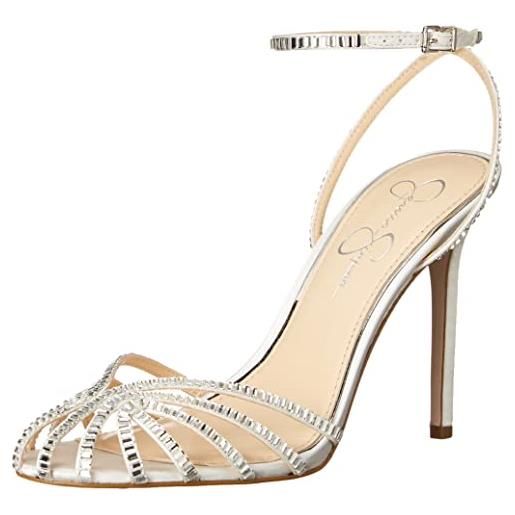 Jessica Simpson jileta-b, sandali con tacco donna, bianco, 38.5 eu
