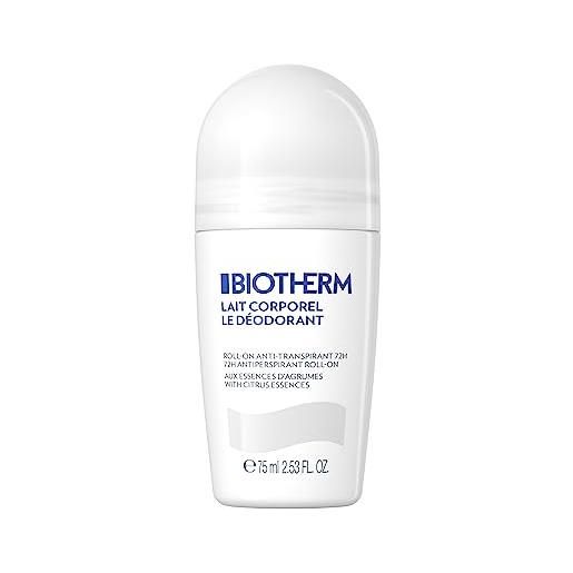 Biotherm lait corporel le déodorant roll-on 75 ml