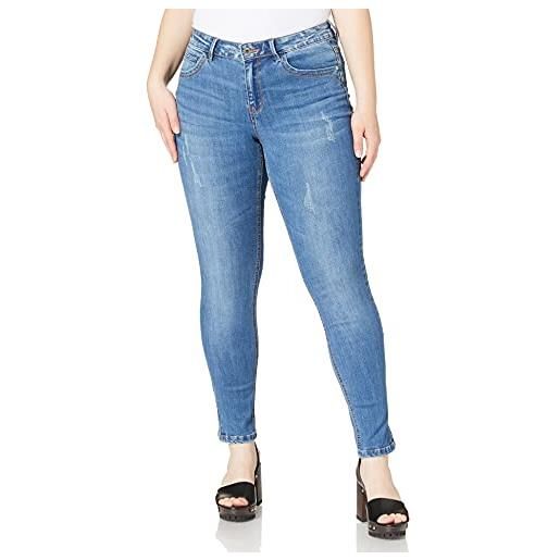 ONLY Carmakoma carkarla reg ank sk jeans bj11336 noos, media blu denim, 42 donna