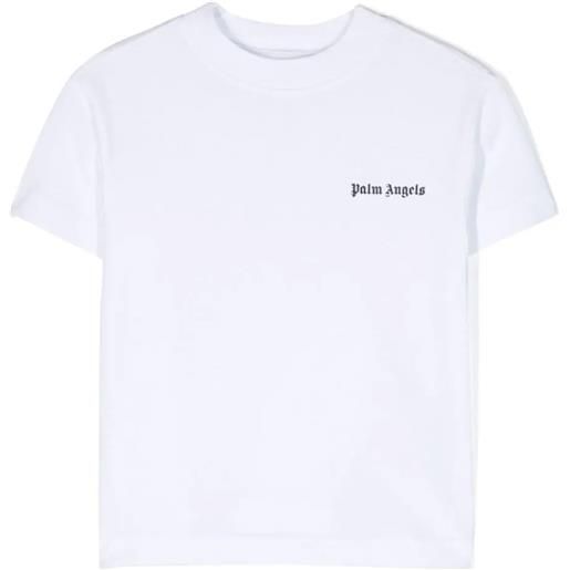 Palm Angels kids t-shirt in cotone bianco