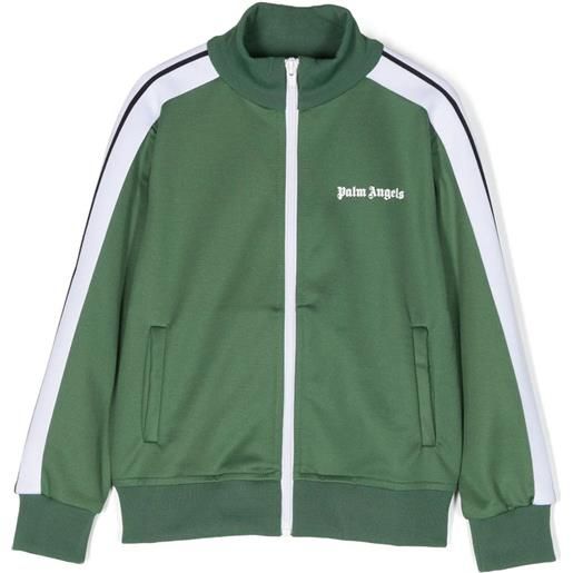 Palm Angels kids felpa in poliestere verde