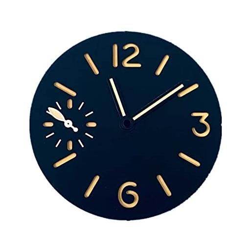 TECKEEN 34.5mm orologio quadrante verde luminoso orologio lancette impostate per eta 6497 st3600 movimento orologio, orange