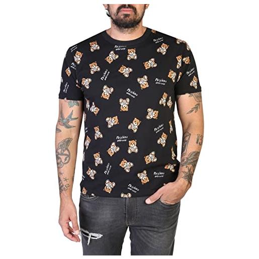 Moschino t-shirt uomo nero t-shirt casual con stampa orsetti e logo s
