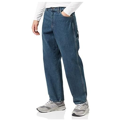 Dickies jeans da carpentiere da uomo con vestibilità rilassata, pietra lavata. , 33w x 30l