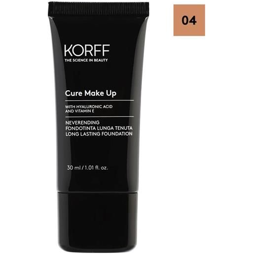 Korff Make Up korff cure make up - neverending fondotinta lunga tenuta colore n. 04, 30ml