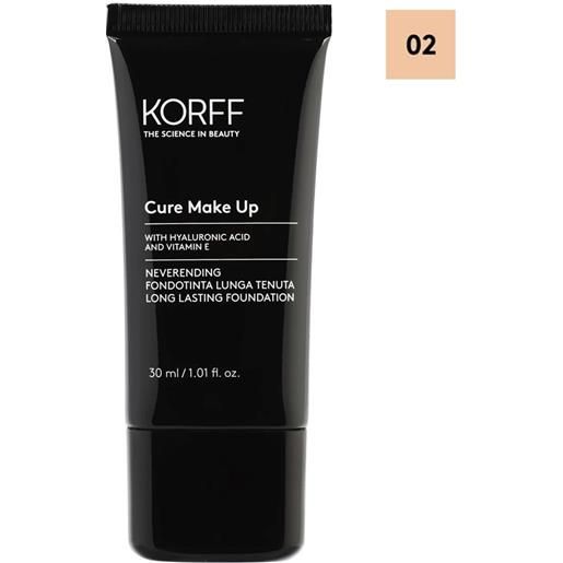 Korff Make Up korff cure make up - neverending fondotinta lunga tenuta colore n. 02, 30ml