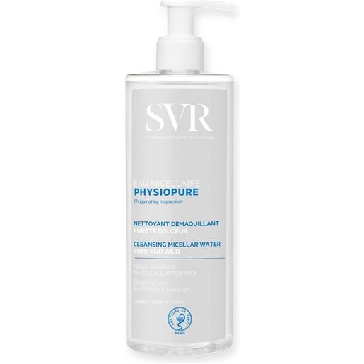 SVR physiopure - eau micellaire acqua micellare detergente struccante, 400ml