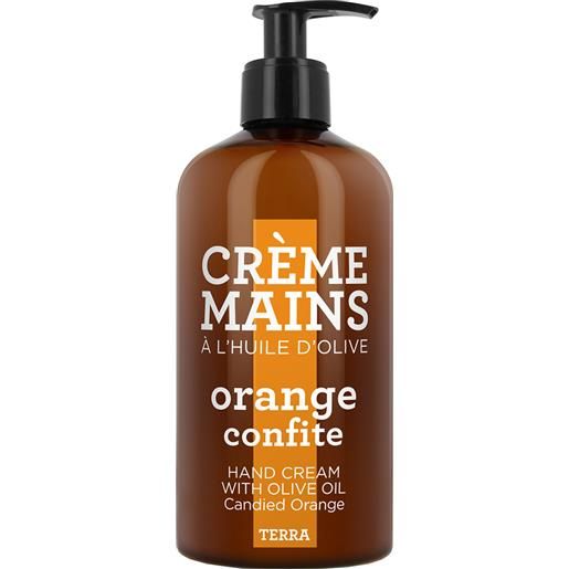 Terra orange confite crème mains